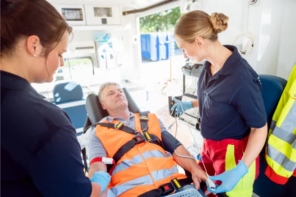 Professionista esce dalle emergenze sanitarie